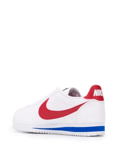nike classic cortez white red