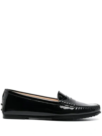 Shop Tod's Gommino Driving Shoes In Black