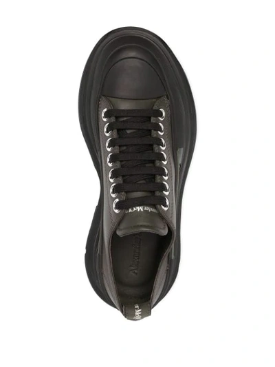 Shop Alexander Mcqueen Chunky Sole Low-top Sneakers In Black