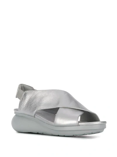 Shop Camper Balloon 50mm Sandals In Silver