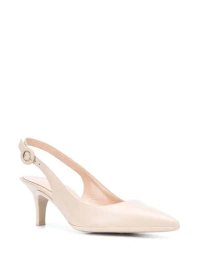 Shop Gianvito Rossi Anna Sling-back Pumps In Neutrals
