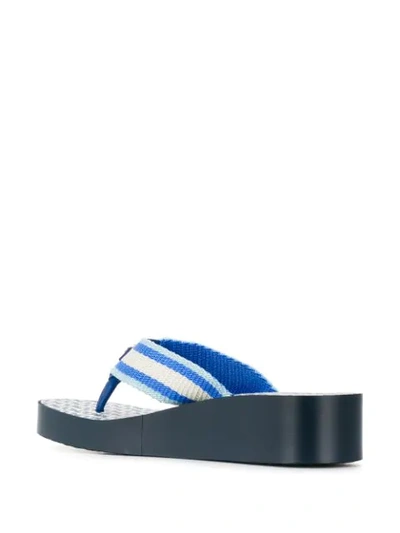 Shop Tory Burch Gemini Link Flip Flops In Blue