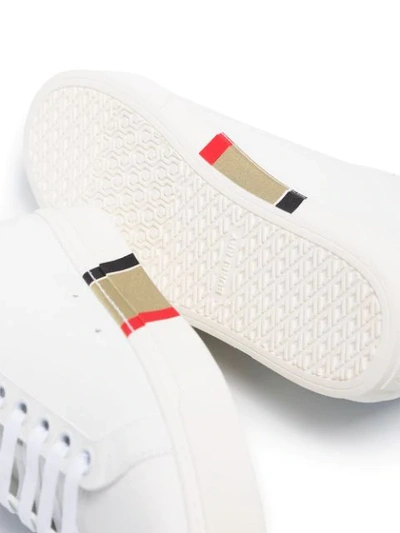 Shop Burberry Rangleton Low-top Sneakers In White