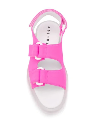 Shop Joshua Sanders Air Touch-strap Neoprene Sandals In Pink