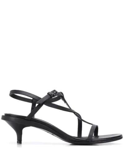 Shop Del Carlo Taconcito Strappy Sandals In Black