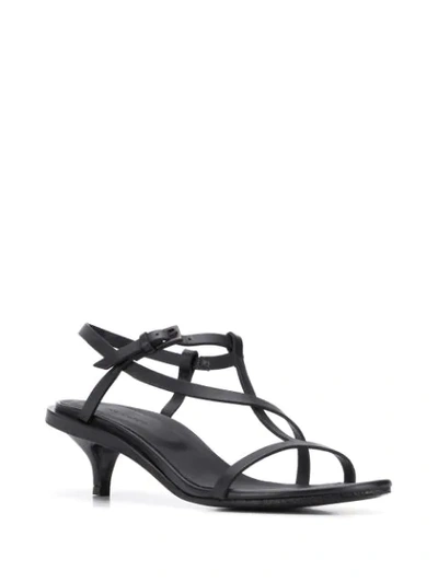 Shop Del Carlo Taconcito Strappy Sandals In Black