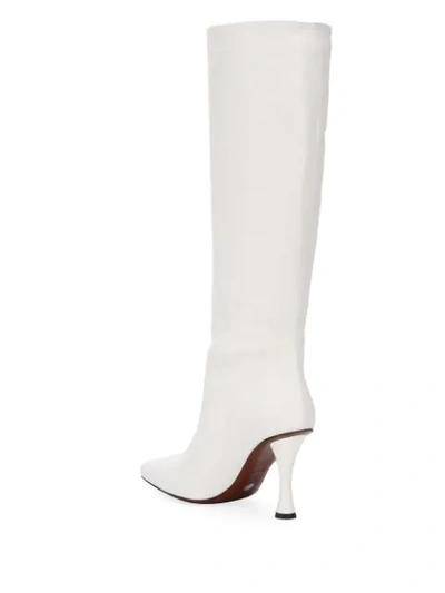 Shop Proenza Schouler Sculpted 90mm Tall Boots In White