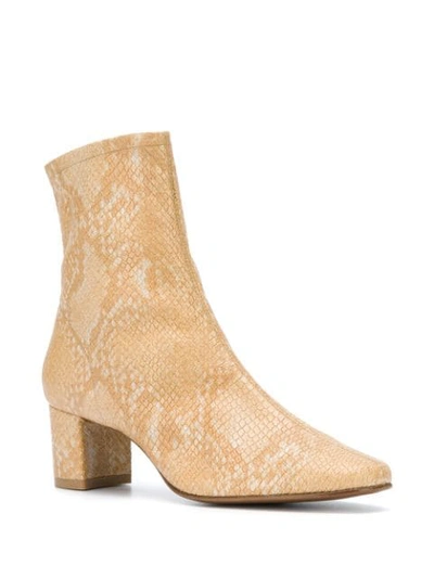 Sofia snake effect ankle boots 