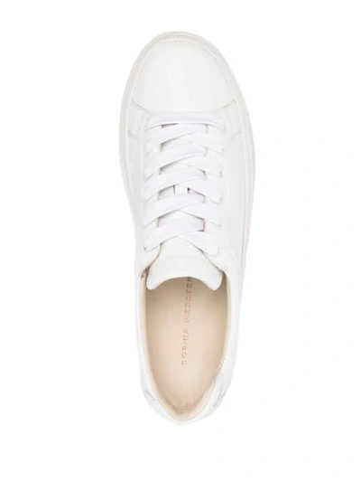 Shop Sophia Webster Butterfly-embellished Sneakers In White