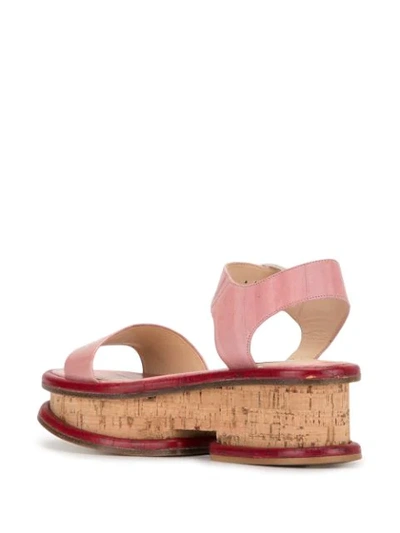 Shop Gabriela Hearst Bradley Platform Sandals In Pink