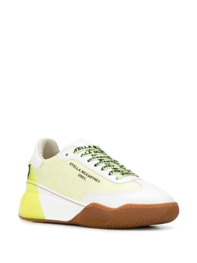 Shop Stella Mccartney Loop Runner Sneakers In Yellow