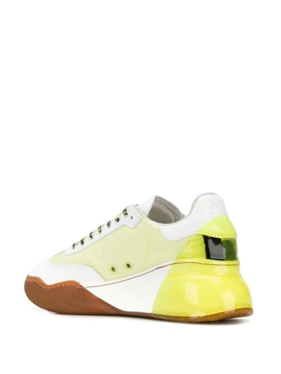 Shop Stella Mccartney Loop Runner Sneakers In Yellow