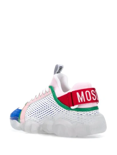 Shop Moschino Teddy Run Low-top Sneakers In Pink