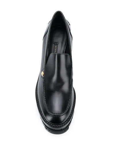 Shop Versace Chunky 125mm Block-heel Pumps In Black