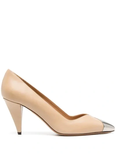 Shop Isabel Marant Pointed-toe Court Shoes In Neutrals