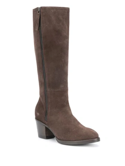 Shop P.a.r.o.s.h Side-zip Boots In Brown