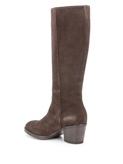 Shop P.a.r.o.s.h Side-zip Boots In Brown