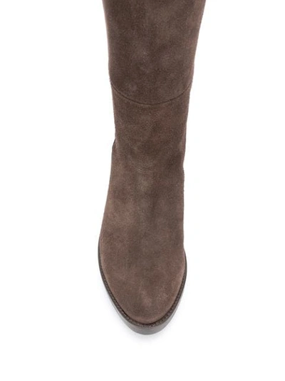 Shop P.a.r.o.s.h Side-zip Boots In Brown