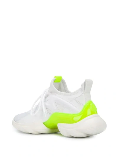 Shop Moncler Colour-block Low-top Sneakers In White