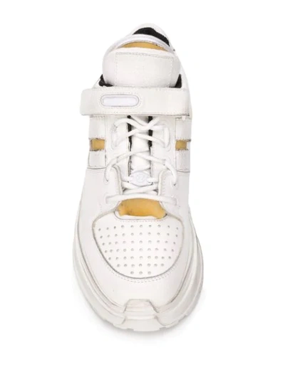 Shop Maison Margiela Retro Fit Low-top Sneakers In White