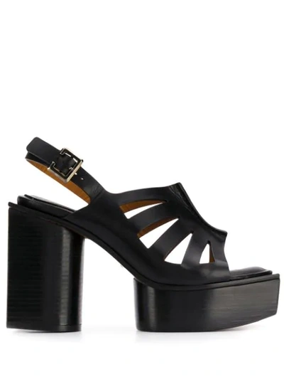 Shop Clergerie Vienne Platform Sandals In Black