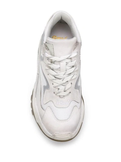 Shop Ash Addict Chunky Low Top Sneakers In White