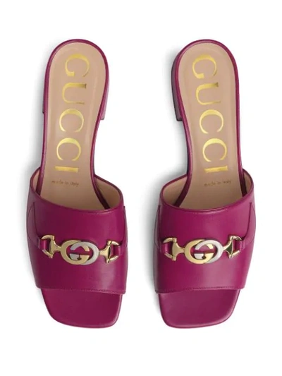 Shop Gucci Zumi Slide Sandals In Pink