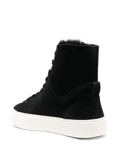 Shop Ugg Shearling-lined High-top Sneakers In Black