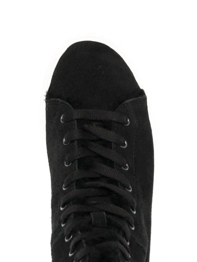 Shop Ugg Shearling-lined High-top Sneakers In Black