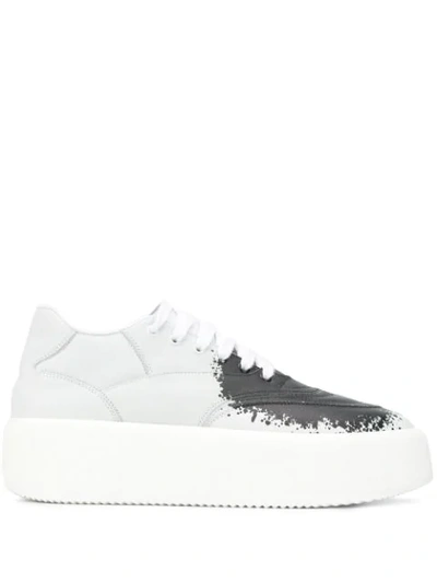 Shop Mm6 Maison Margiela Paint Splash Sneakers In White