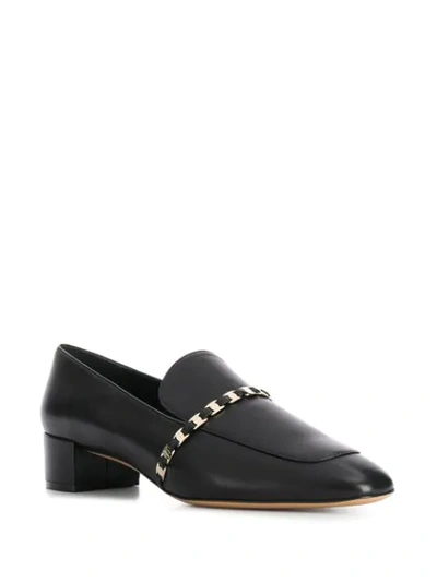 Ferragamo Tilos Low Heel Pumps In Black