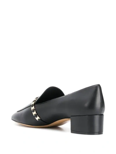 Ferragamo Tilos Low Heel Pumps In Black