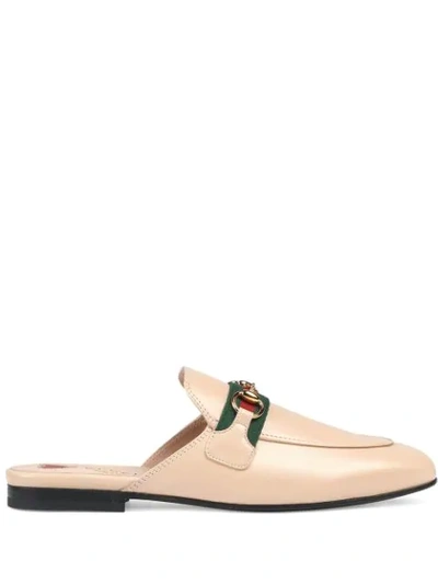 Gucci Princetown Leather Slippers In Pink | ModeSens
