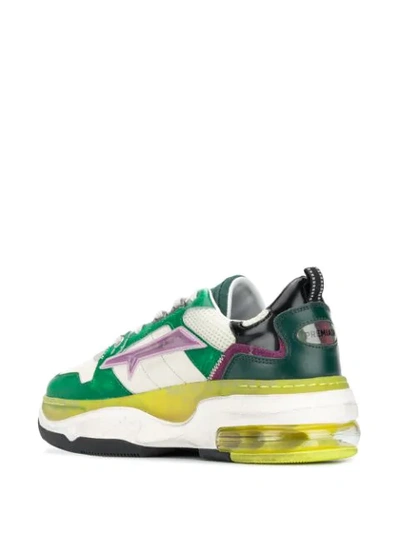 Shop Premiata Drakes Low-top Sneakers In Green