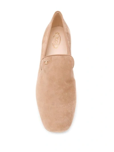 Tod's Slipper Gold Monogram - Beige In Neutrals