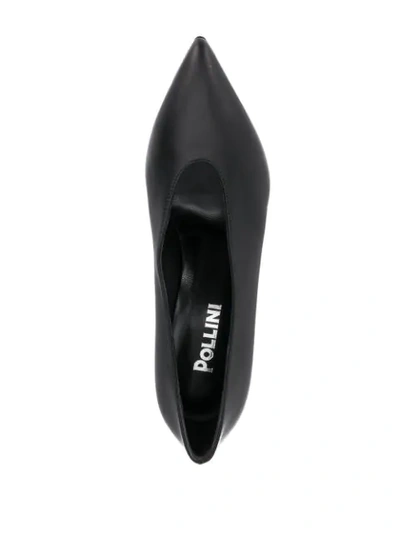 Shop Pollini Pointed Toe Pumps In Black
