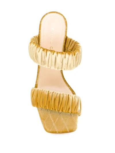 Shop Chloe Gosselin Morgan Slip-on Sandals In Gold