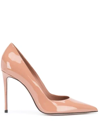 Shop Le Silla Pointed Stiletto Pumps In Neutrals