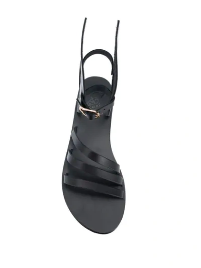 Shop Ancient Greek Sandals Ikaria Winged Sandals In Black