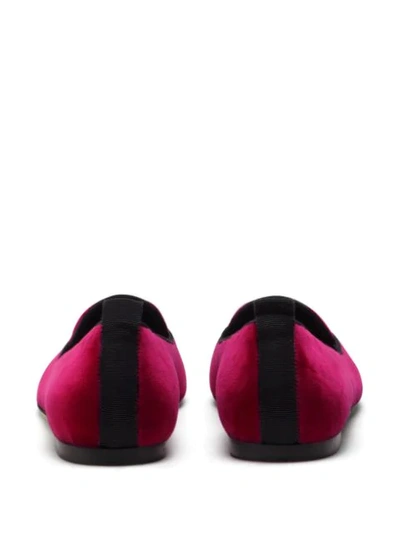 Shop Dolce & Gabbana Heart Logo Plaque Slippers In Pink