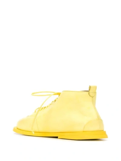 Shop Marsèll Leather Lace-up Shoes In Yellow