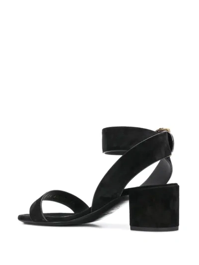 Shop Saint Laurent Charlie Open Toe Sandals In Black