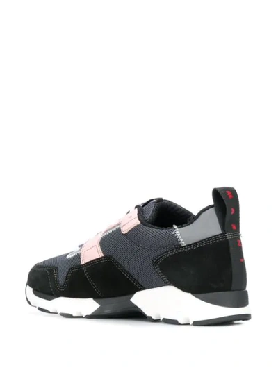 Shop Marni Techno Fabric Low-top Sneakers In Black