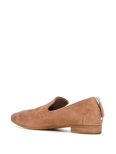 Shop Marsèll Pointed Low Heel Loafers In Brown