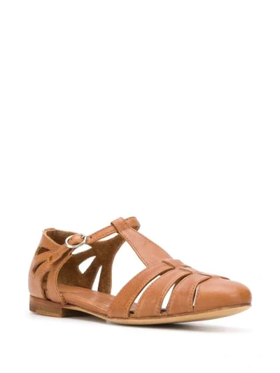 Shop Officine Creative Lilas T-bar Sandals In Brown