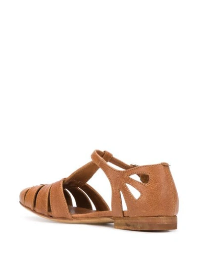 Shop Officine Creative Lilas T-bar Sandals In Brown