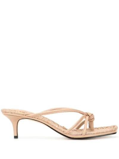 Shop Mara & Mine Azeline Mule Sandals In Neutrals