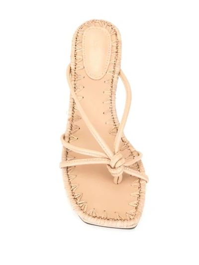 Shop Mara & Mine Azeline Mule Sandals In Neutrals