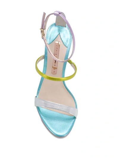 Shop Sophia Webster Rosalind 115mm Multiple Strap Sandals In Purple ,blue