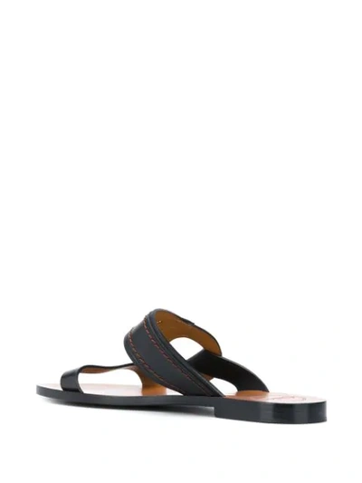 Shop Chloé Demi Slide Sandals In Black